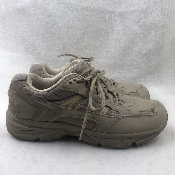 Vionic Womens Walker Taupe Mid-Top Lace-Up Sneaker Walking Shoes Size 9.5 (Wide) - Picture 6 of 10